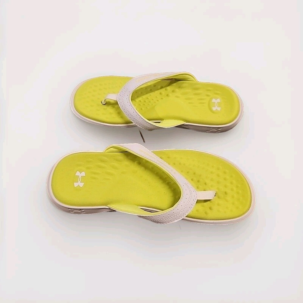 Size 8 Under Armour‎ Ignite Pro Marbella Flip Flops Sandal 3026030-102 Women's